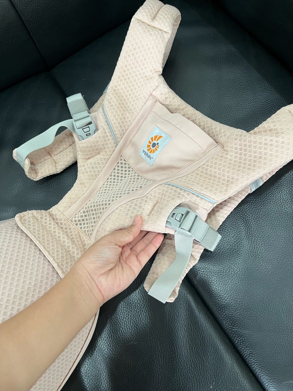 Địu Ergobaby Alta Hip Seat, Pink Quartz ( size: 5kg5->20kg ~ 4->48m) - Ảnh 6
