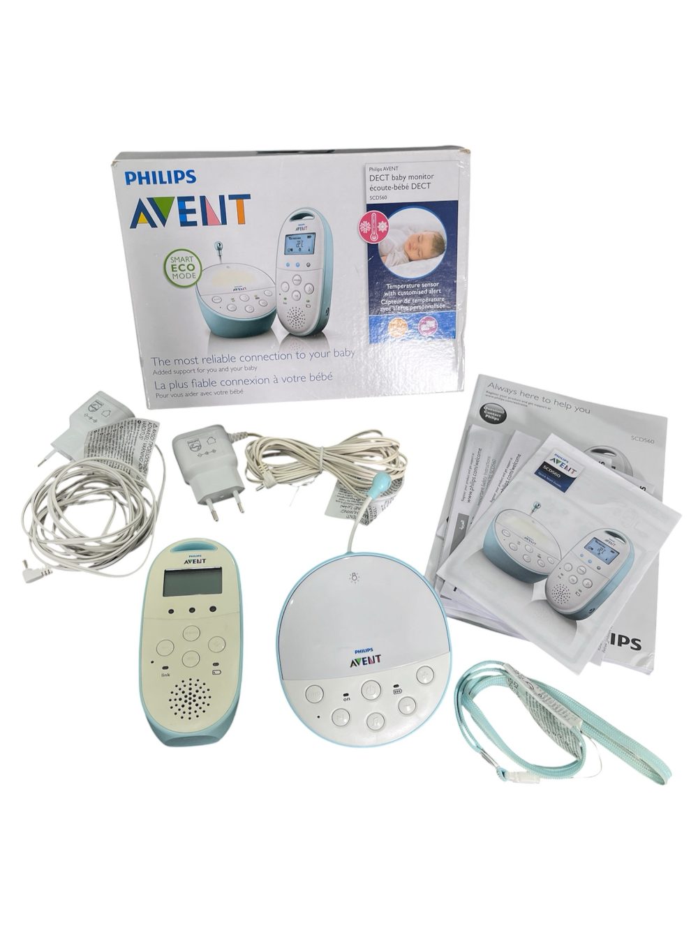 294cfa63e5784902a6eb98316327c7f2 Máy báo khóc Philips Avent DECT có cảm biến nhiệt độ (full box) - Ảnh 1