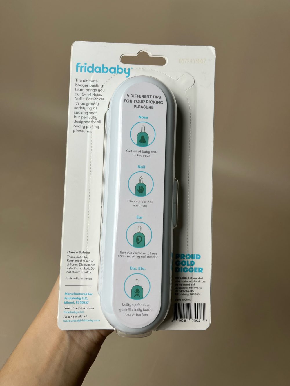 Dụng cụ vệ sinh đa năng 3 trong 1 Fridababy ( new 100%) - Ảnh 3