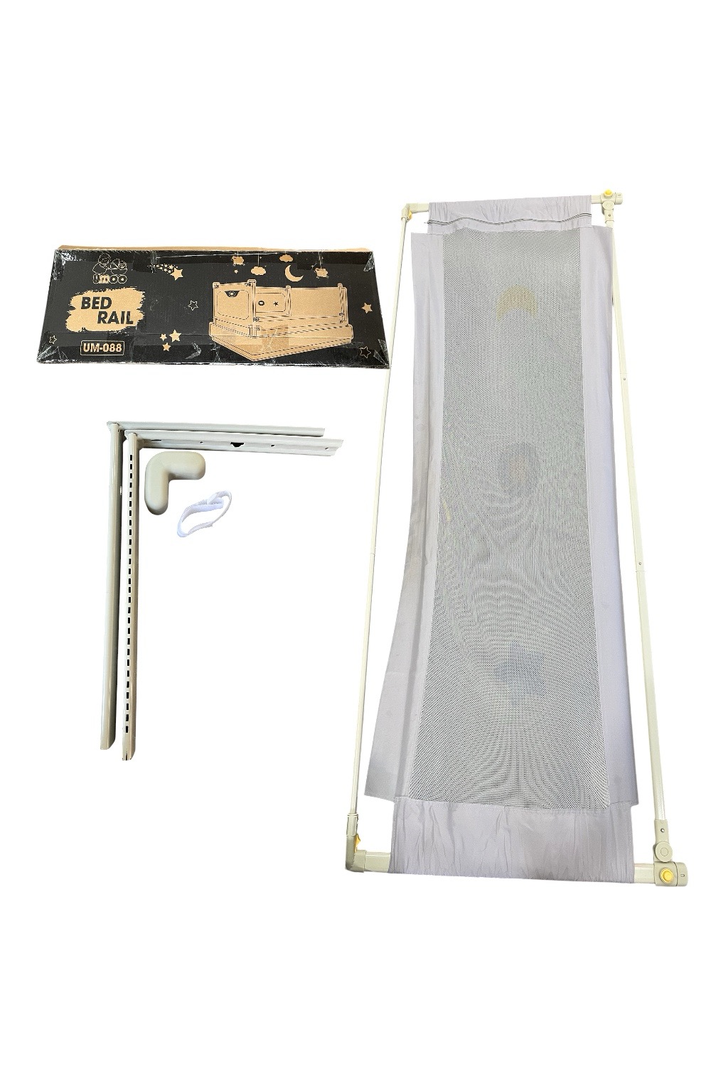 30f25d9b641b4c32993ad84ba537a578 Thanh chắn giường Umoo bản nâng cấp màu ghi (KT: 200x73cm) full box - Ảnh 1