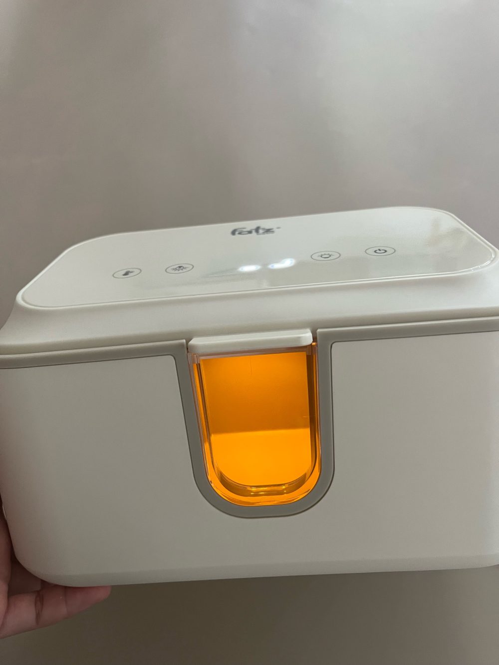 Máy ủ ấm và tiệt trùng khăn ướt Fatzbaby Warm 5 màu be (no box) - Ảnh 10