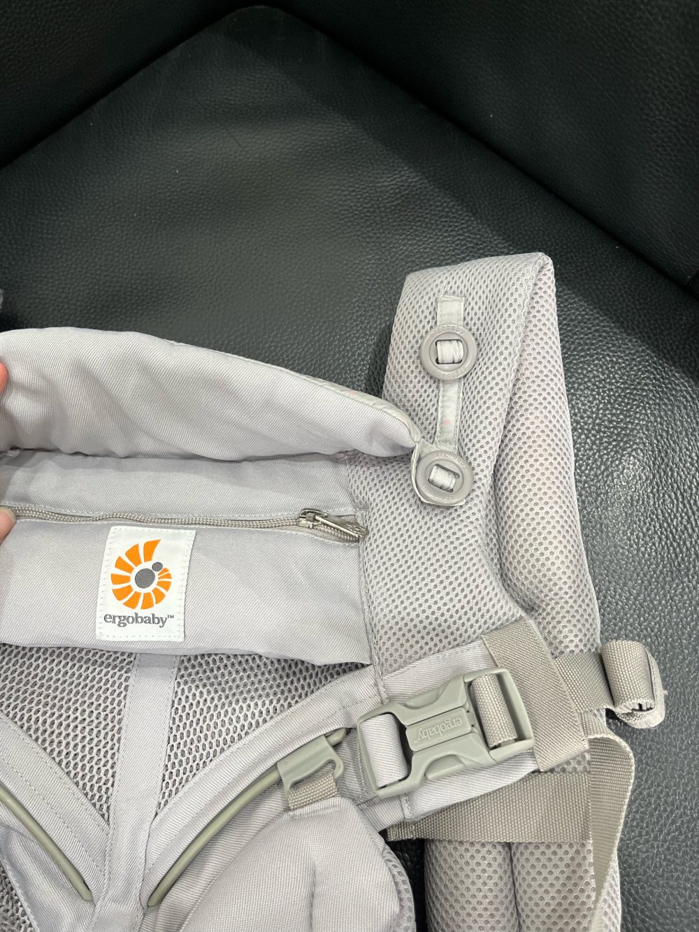 Địu Ergobaby Omni 360 Cool Air Mesh, Pearl Grey ( size:0->48m~ 3kg2->20kg) - Ảnh 10