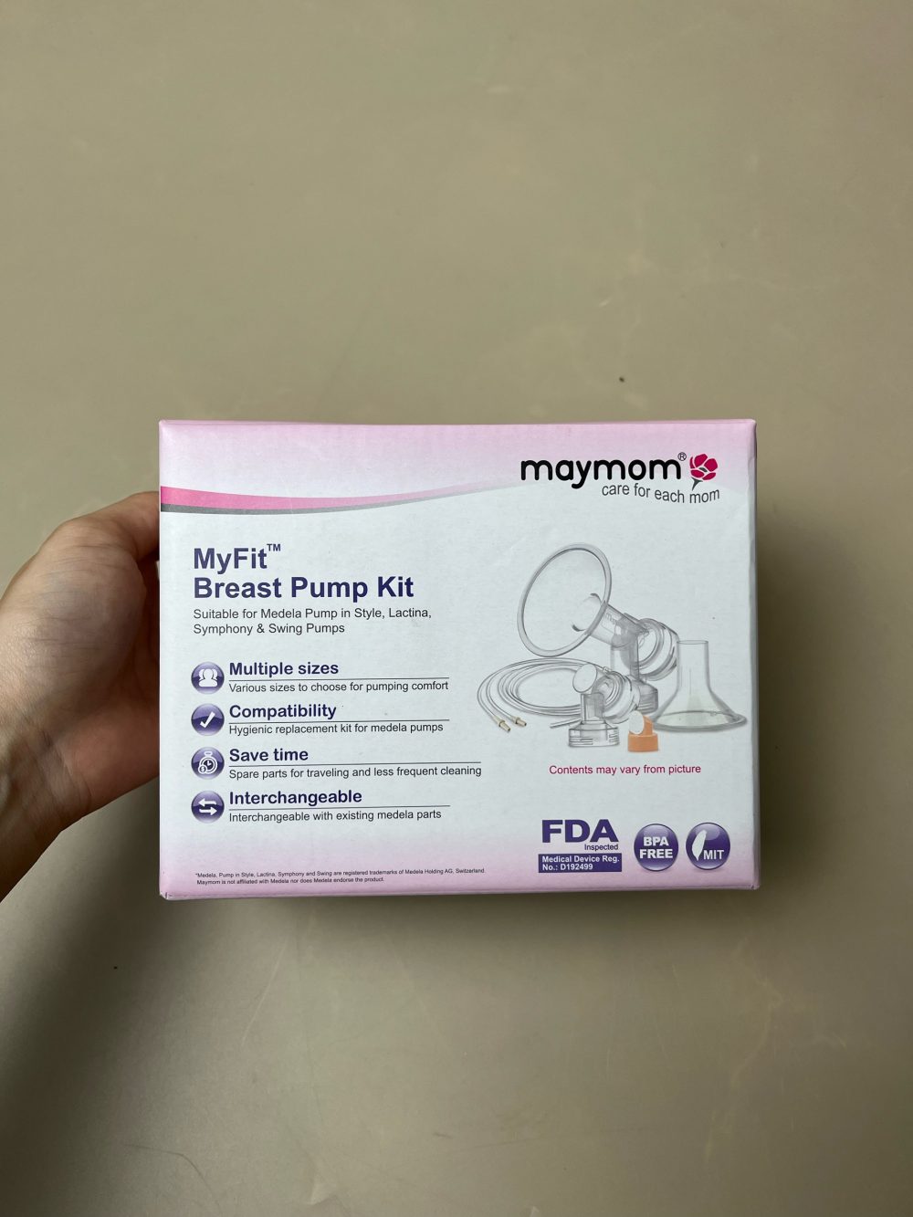 Bộ Phụ Kiện Máy Hút Sữa Medela Pump In Style Advanced Maymom (full box), tặng kèm túi chườm ngực - Ảnh 3
