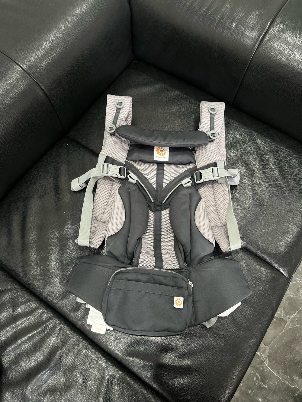Địu Ergobaby Omni 360 Cool Air Mesh, Carbon grey ( Size: 3kg2→20kg ~ 0m → 48m) - Ảnh 6