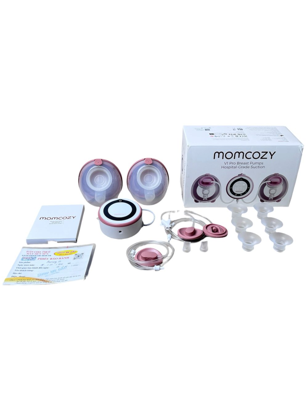 Máy hút sữa rảnh tay Momcozy V1 Pro (full box, còn bh 3/11/2026) - Ảnh 1