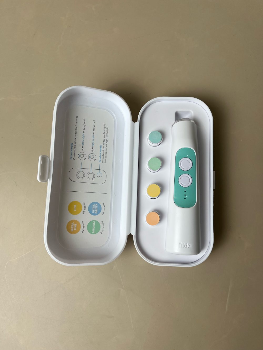 Bộ mài móng tay Frida Baby Electric Nail Buffer ( còn hộp đựng) - Ảnh 2