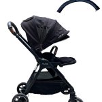 Xe đẩy Nuna Triv màu đen kèm bọc tay đẩy (0→4y, tối đa 22.6kg)