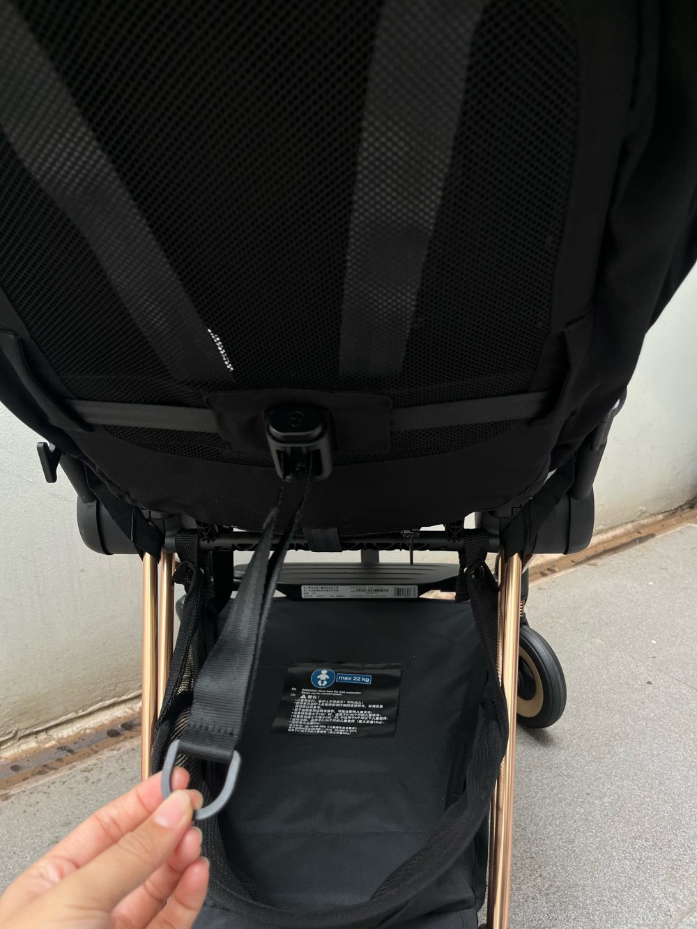 Xe đẩy Cybex Coya Rose Gold màu đen kèm bumper bar ( size: 0->4y, tối đa 22kg) - Ảnh 20