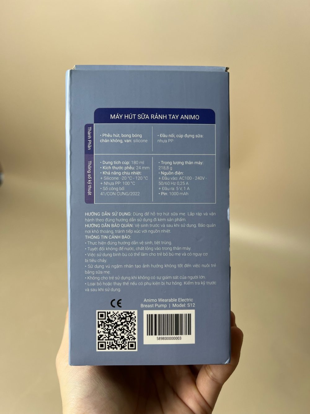 Máy hút sữa không dây Animo - máy đơn (full box) - Ảnh 16