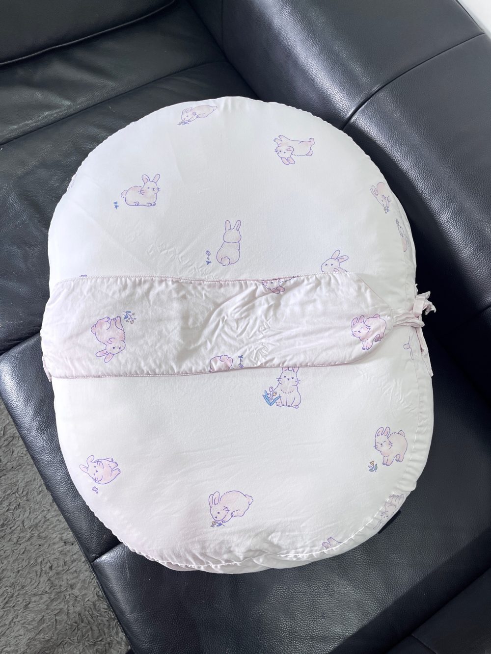 Gối chống trào ngược Dono&Dono vải cotton 4 mùa họa tiết thỏ hồng - Ảnh 18