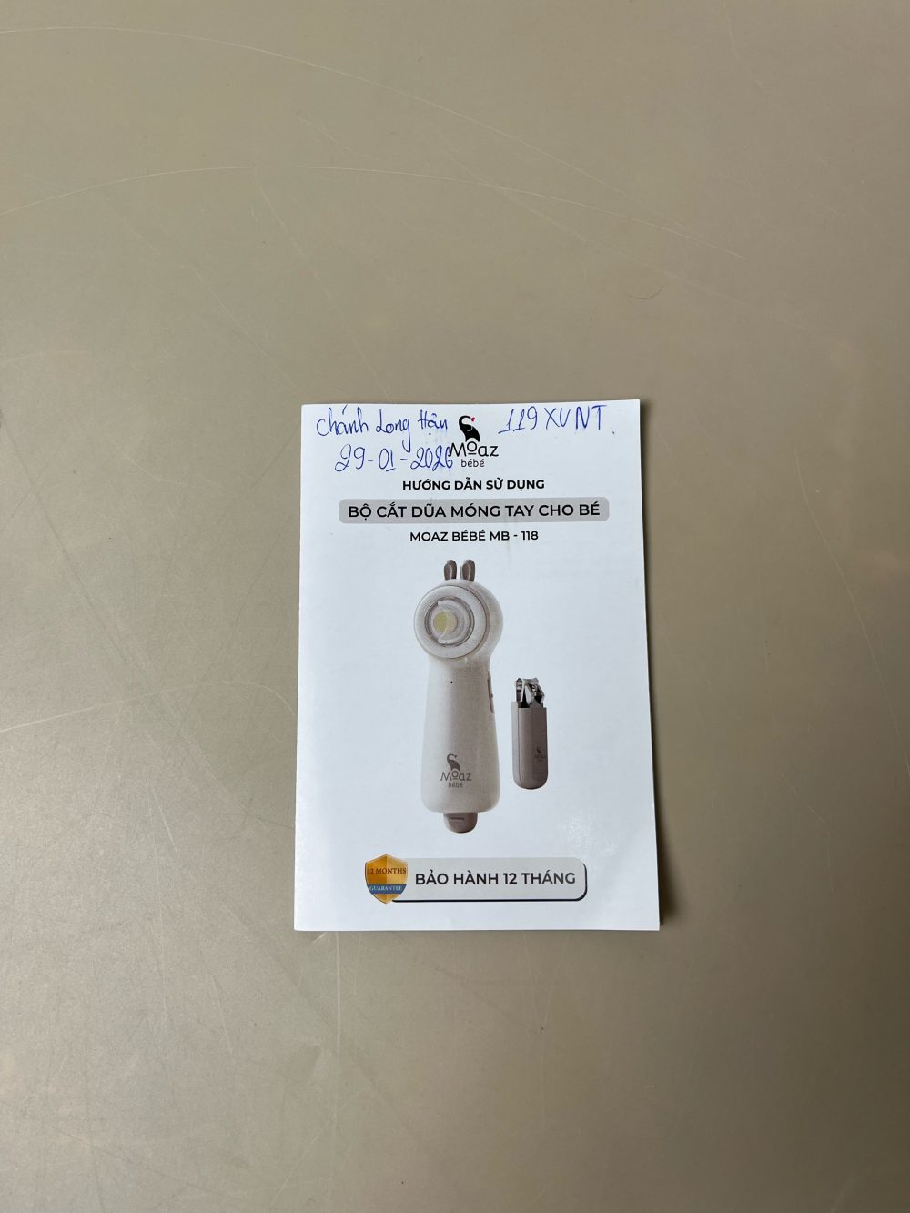 Bộ cắt dũa móng tay cho bé Moaz BéBé MB-118 (full box) - Ảnh 17