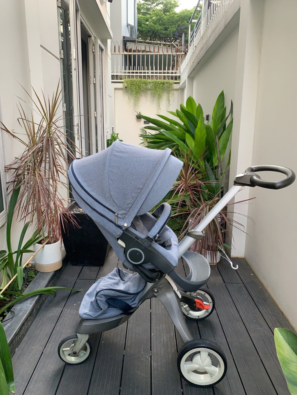 Xe đẩy Stokke Xplory màu xanh nhạt kèm màn chống muỗi (6m~36m) - Ảnh 26
