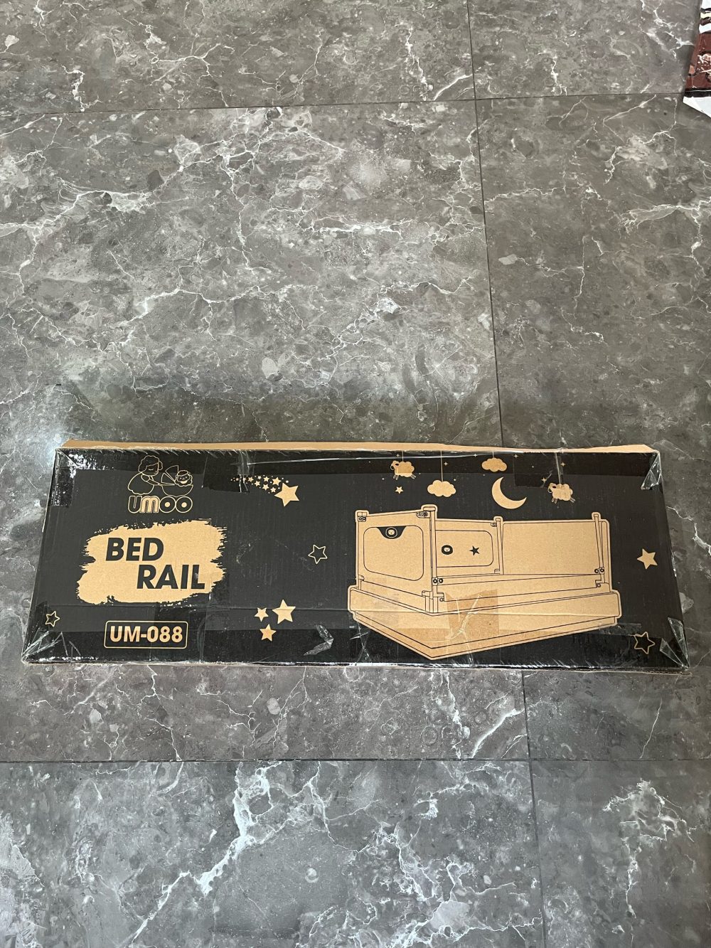 Thanh chắn giường Umoo bản nâng cấp màu ghi (KT: 200x73cm) full box - Ảnh 5
