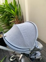 Xe đẩy Stokke Xplory màu xanh nhạt kèm màn chống muỗi (6m~36m) - Ảnh 15