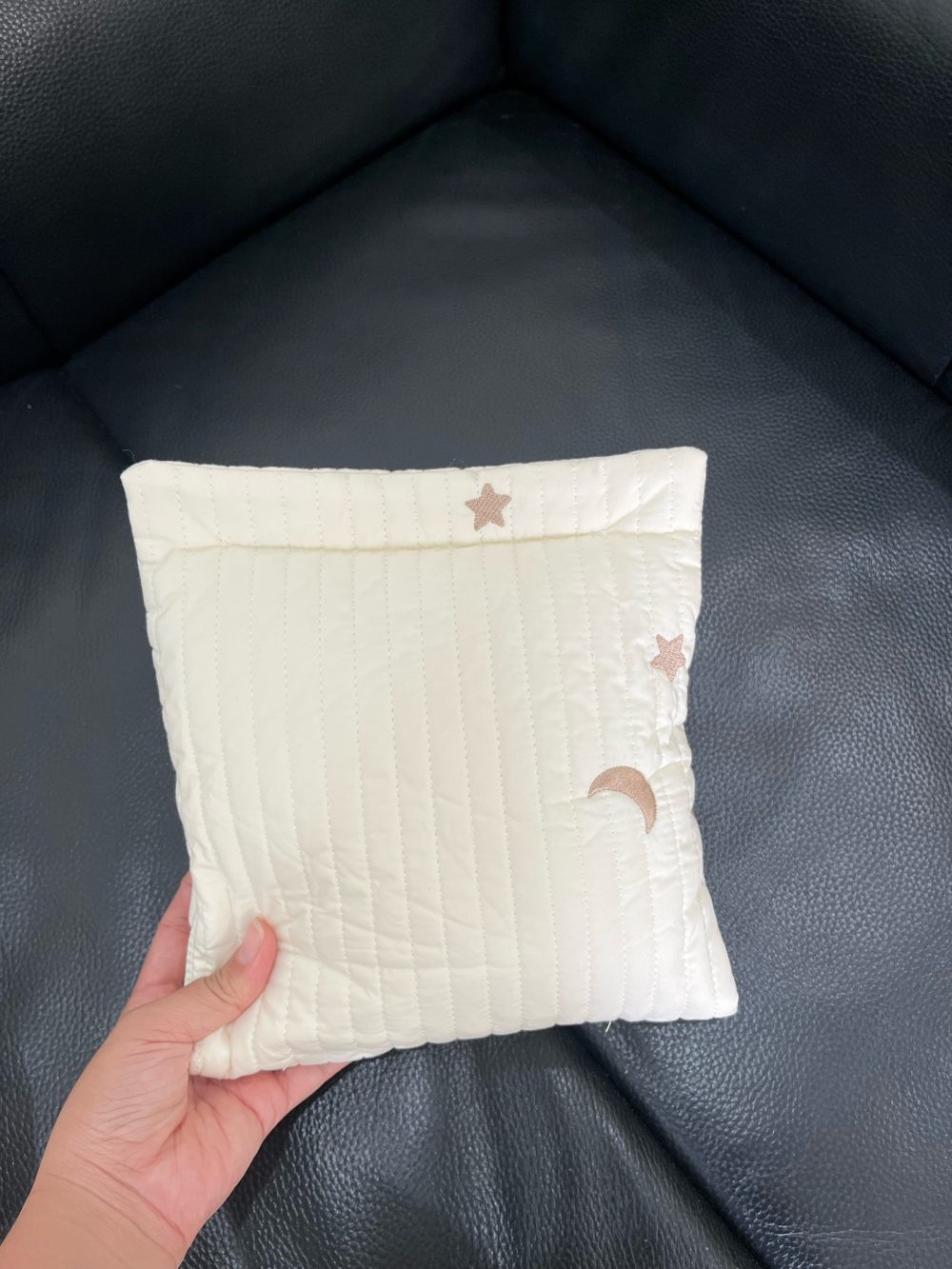 Gối cho con bú 2in1 Easy MOM kết hợp gối chống trào ngược màu be - Ảnh 10