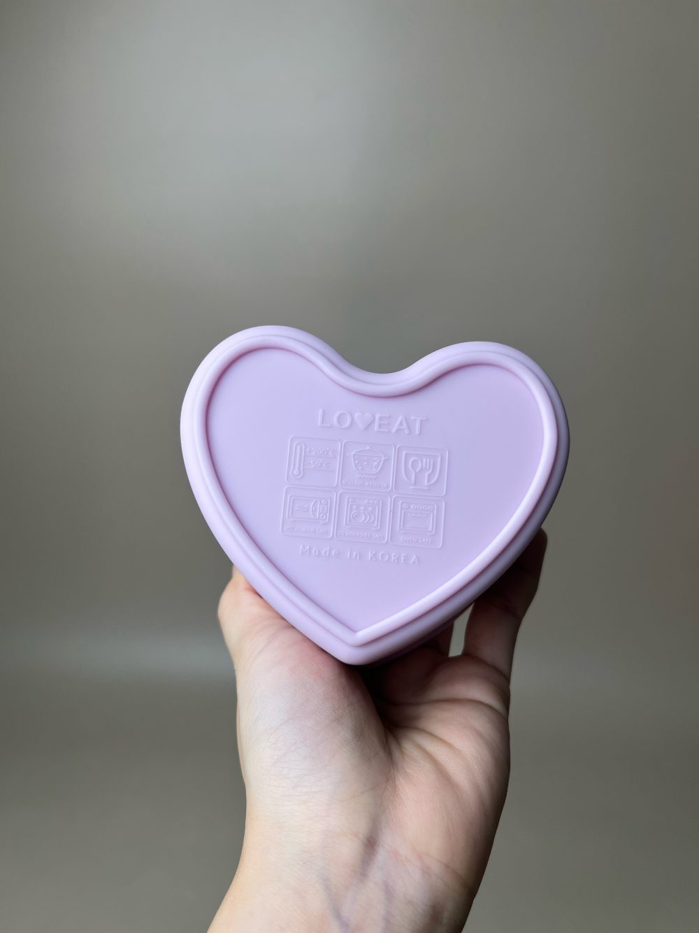 Hộp trữ đồ ăn dặm silicone Loveat hình trái tim màu tím (no box) - Ảnh 5