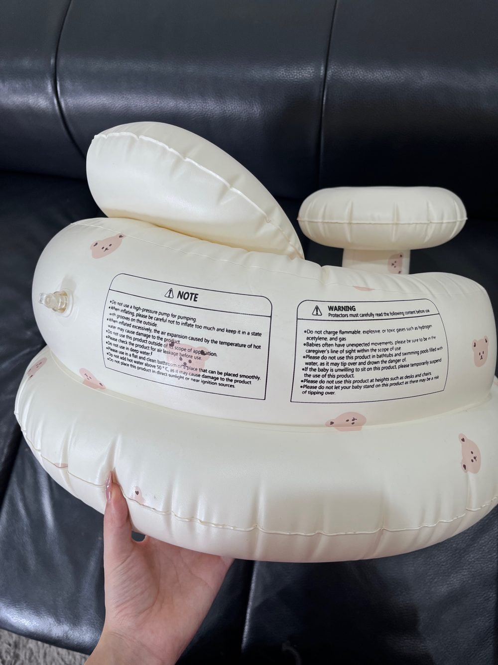 Ghế hơi tập ngồi Bear Mommy (size 3→36m) full box - Ảnh 10