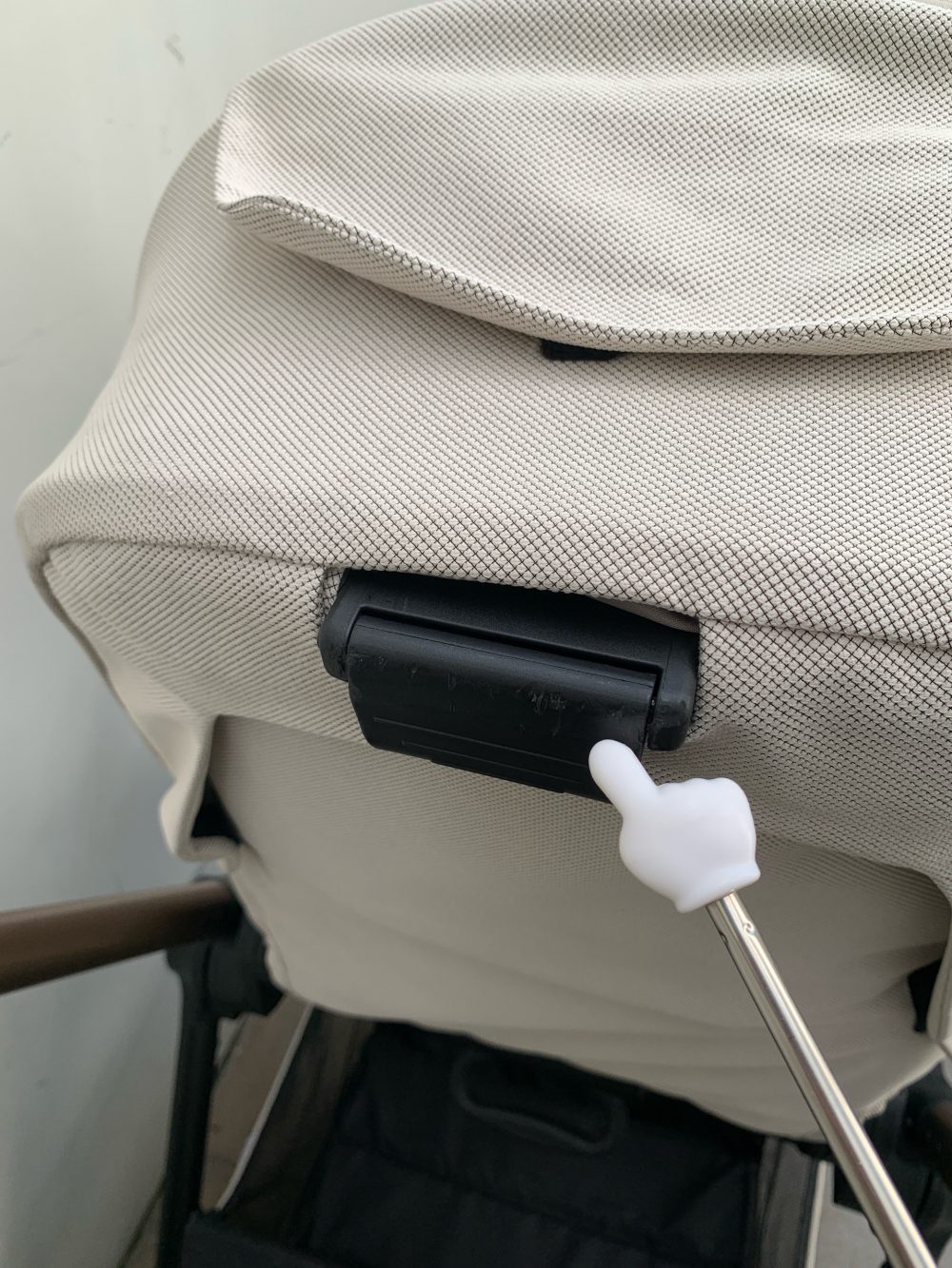 Xe đẩy Chicco Premium Mysa, Màu be ánh kim ( size: 0->4y~22kg) kèm áo mưa - Ảnh 5