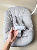 Nôi gắn ghế ăn dặm Stokke Tripp Trapp Newborn Set sinh màu xám (size 0→6m, tối đa 9kg) - Ảnh 2