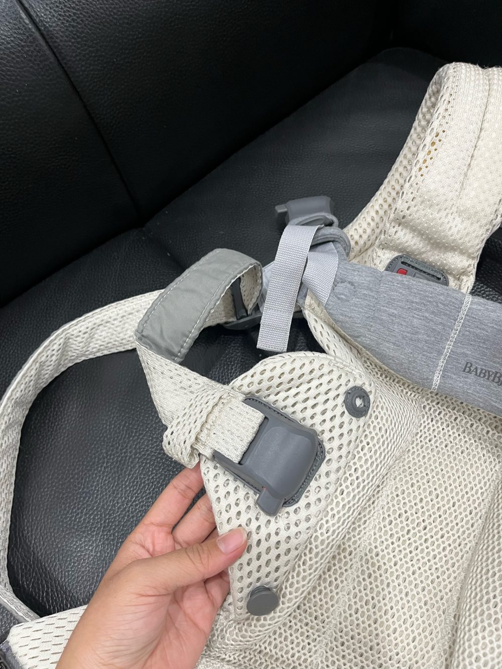Địu Baby Bjorn Baby Carrier Harmony, Màu kem ( size: 0->3y ~ 3kg2->15kg) full box - Ảnh 10