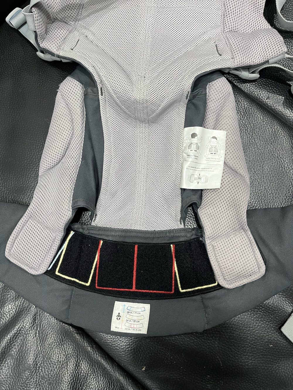 Địu Ergobaby Omni 360 Cool Air Mesh, Carbon grey ( Size: 3kg2→20kg ~ 0m → 48m) - Ảnh 11