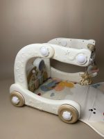 Thảm nhạc, đàn piano, xe tập đi cho bé hoạ tiết vũ trụ màu trắng be (no box) - Ảnh 3