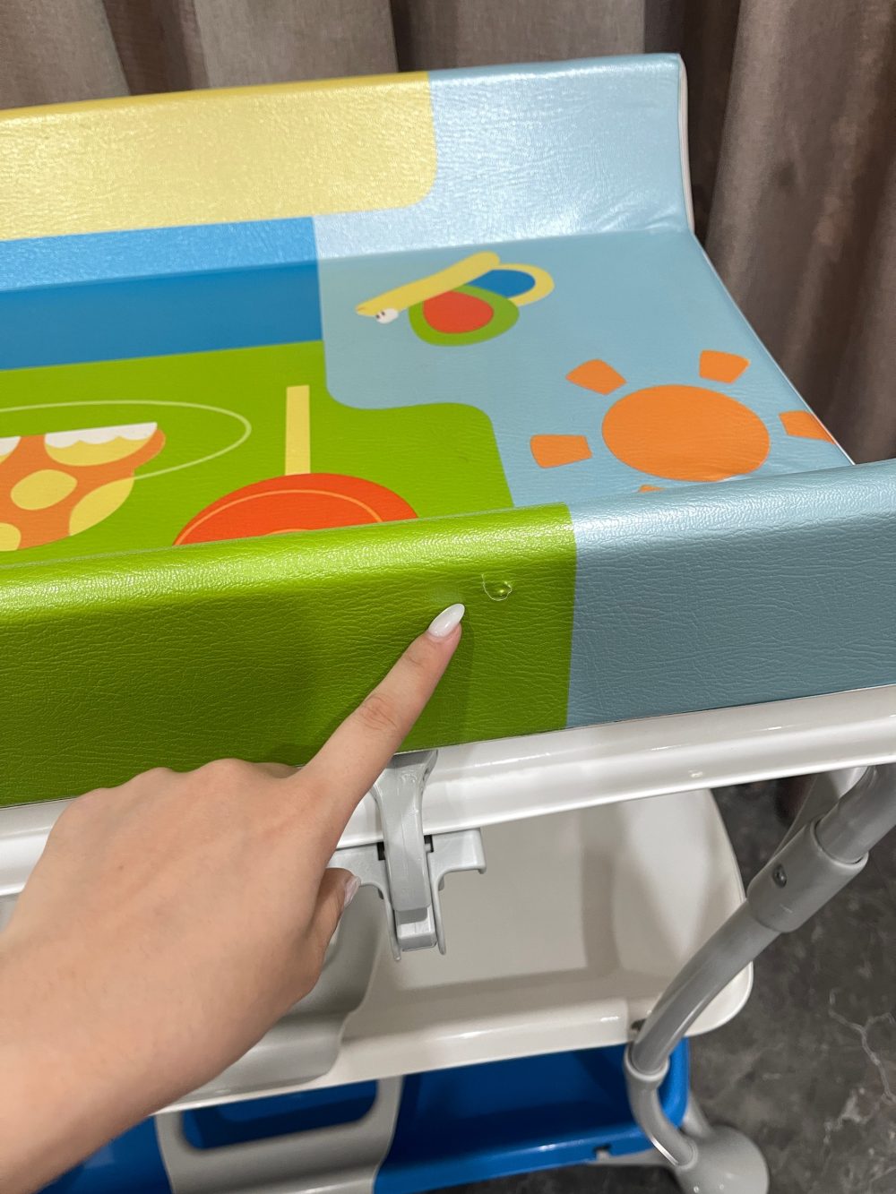 Kệ tắm và thay bỉm Cam màu xanh (no box), tặng kèm lưới tắm - Ảnh 25