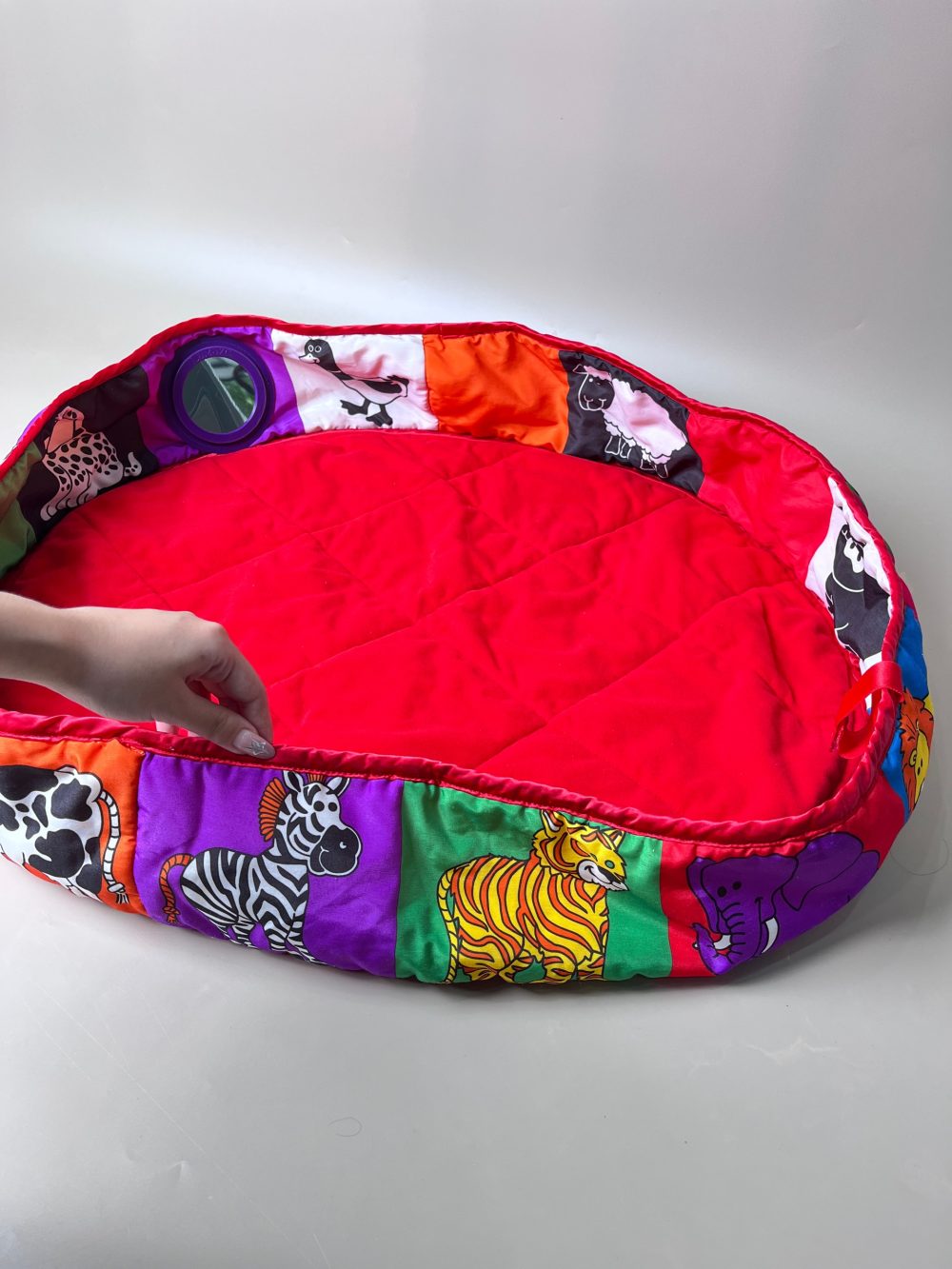 Thảm chơi Lamaze họa tiết động vật 65x55cm - Ảnh 2
