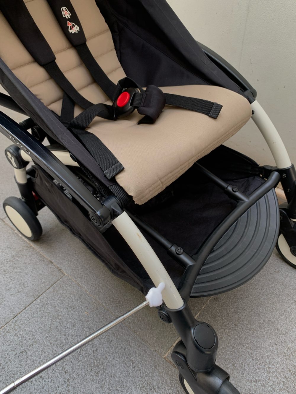 Xe đẩy Babyzen YoYo+ khung trắng màu beige ( size: 6m->22kg~4y) - Ảnh 9
