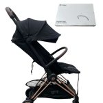 Xe đẩy Cybex Coya Rose Gold màu đen kèm bumper bar ( size: 0->4y, tối đa 22kg)
