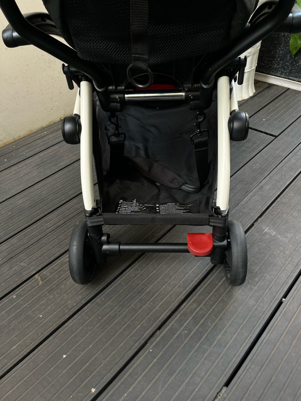 Xe đẩy Babyzen YoYo+ khung trắng màu beige ( size: 6m->22kg~4y), còn túi đựng - Ảnh 13