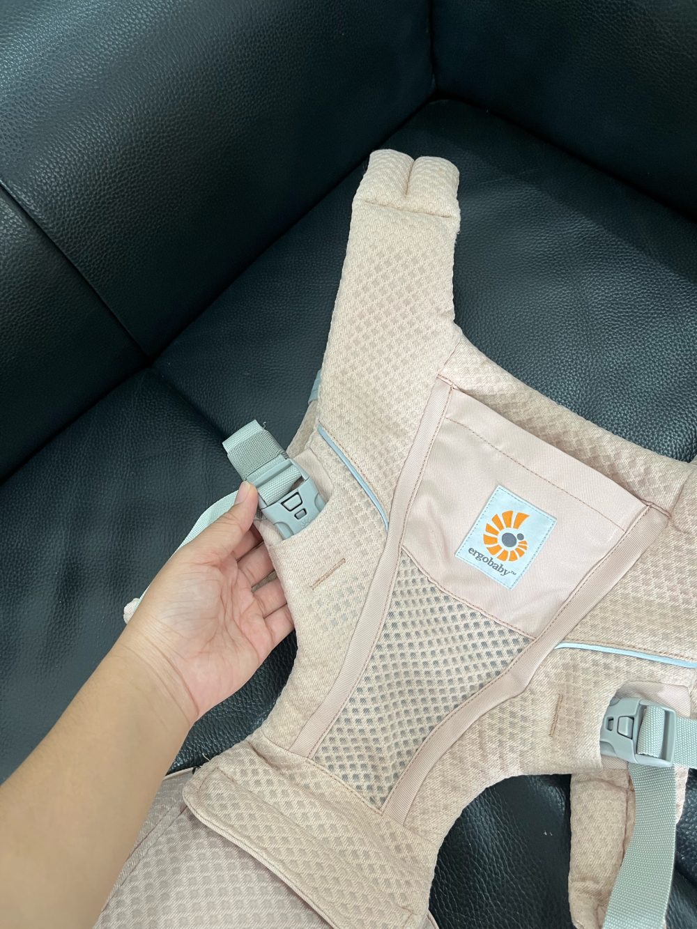 Địu Ergobaby Alta Hip Seat, Pink Quartz ( size: 5kg5->20kg ~ 4->48m) - Ảnh 2