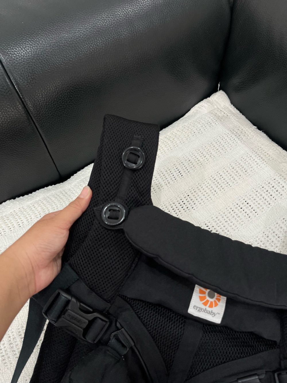 Địu Ergobaby Omni 360 Cool Air Mesh, Onyx Black ( Size: 3.2->20kg ~ 0->48m) - Ảnh 8