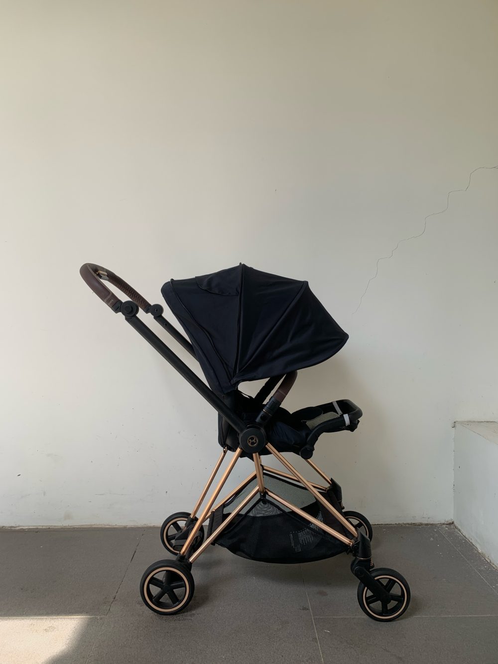 Xe đẩy Cybex Mios 2 màu xanh đen khung gold rose (sơ sinh-4y~22kg) - Ảnh 2