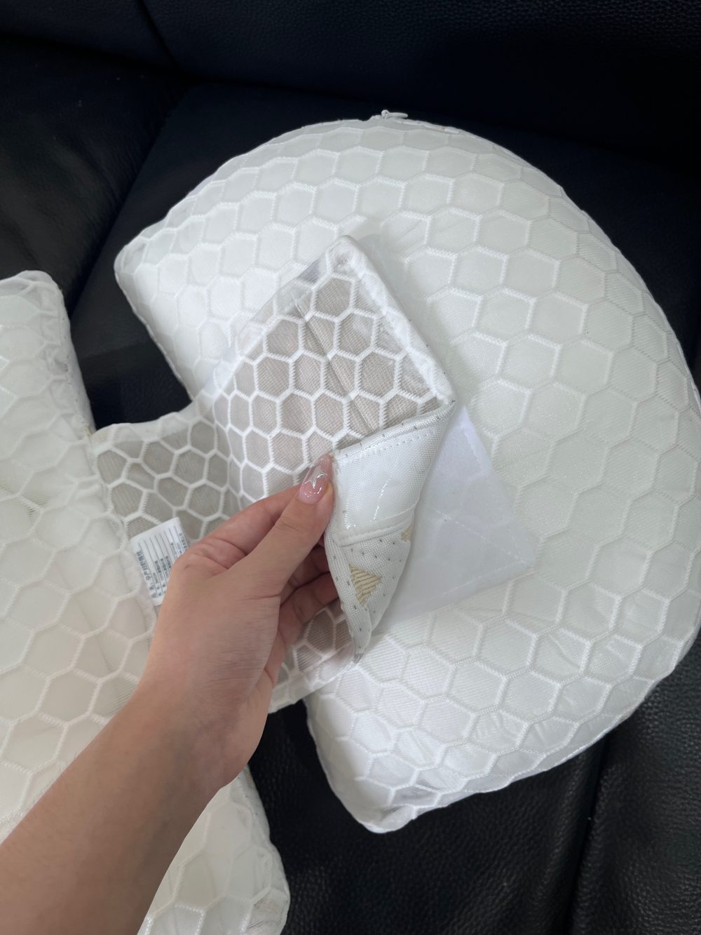 Gối bầu cánh tiên kèm gối phụ màu trắng no brand - Ảnh 10