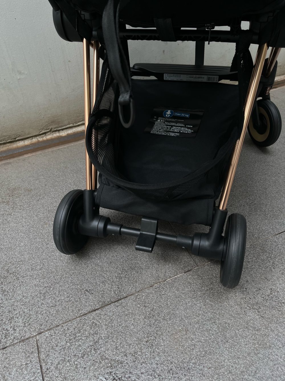 Xe đẩy Cybex Coya Rose Gold màu đen kèm bumper bar ( size: 0->4y, tối đa 22kg) - Ảnh 23