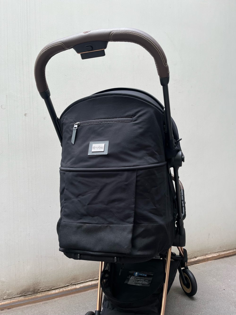 Xe đẩy Cybex Coya Rose Gold màu đen kèm bumper bar ( size: 0->4y, tối đa 22kg) - Ảnh 22