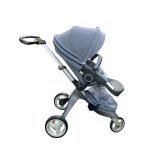 Xe đẩy Stokke Xplory màu xanh nhạt kèm màn chống muỗi (6m~36m)