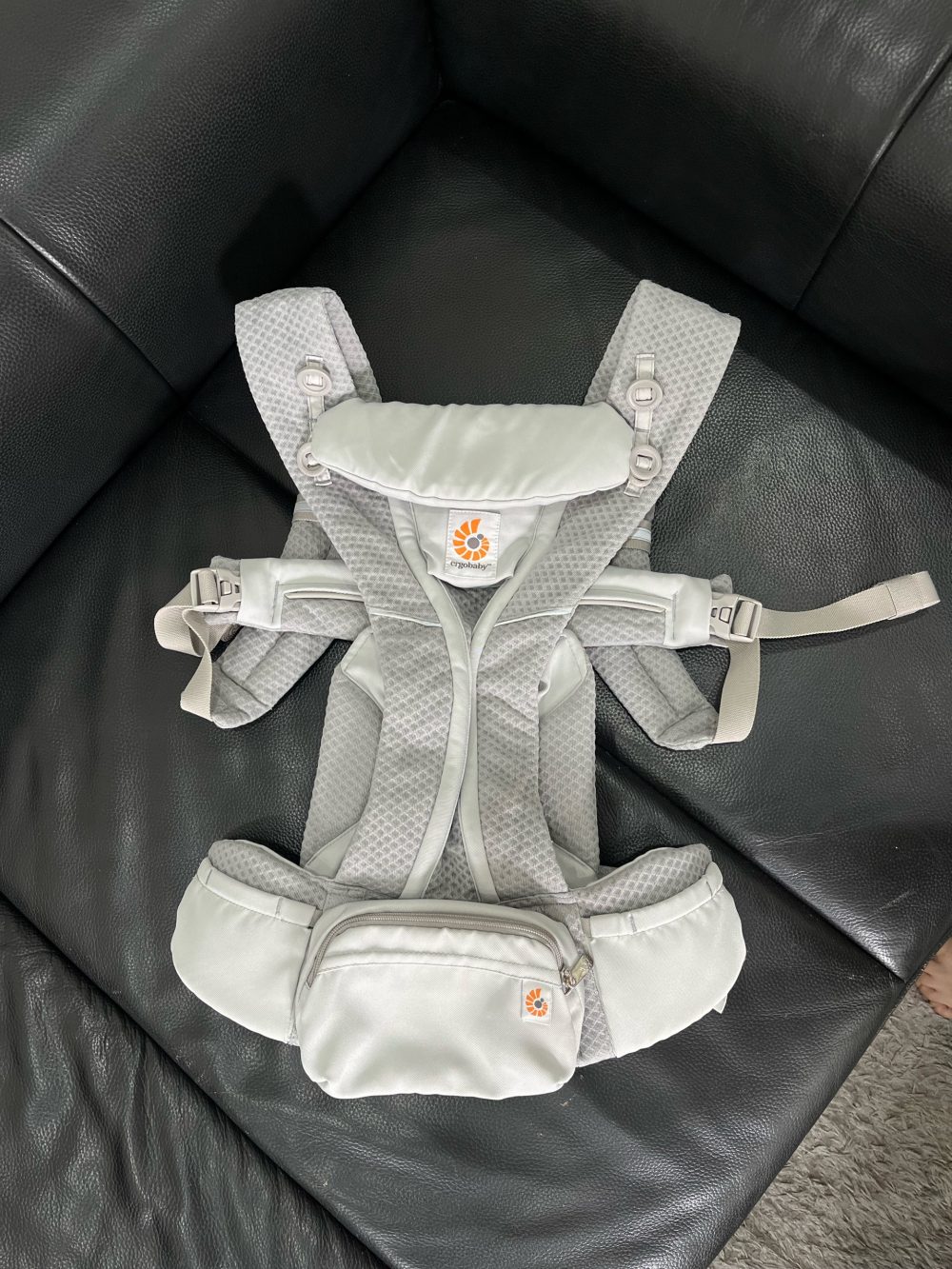 Địu Ergobaby Omni breeze, Pearl Grey (size 3kg2→20kg~0m → 48m) - Ảnh 7