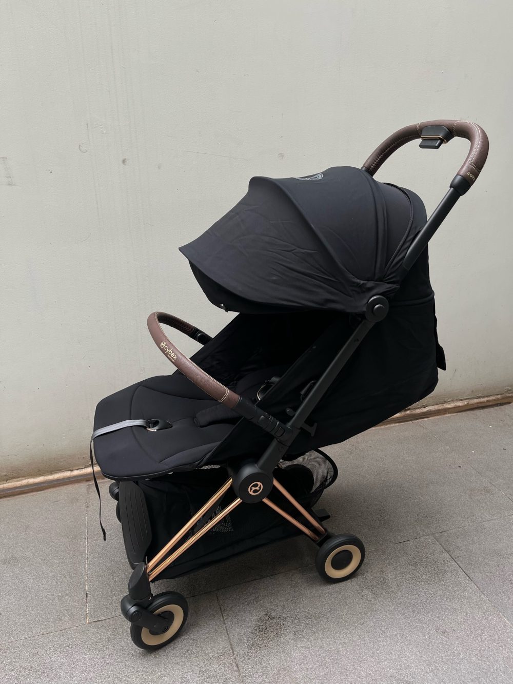 Xe đẩy Cybex Coya Rose Gold màu đen kèm bumper bar ( size: 0->4y, tối đa 22kg) - Ảnh 19