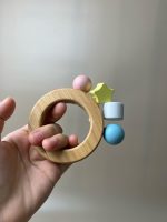 Đồ chơi gỗ mặt trăng thăng + Vòng lục lạc Geni (no box) - Ảnh 6