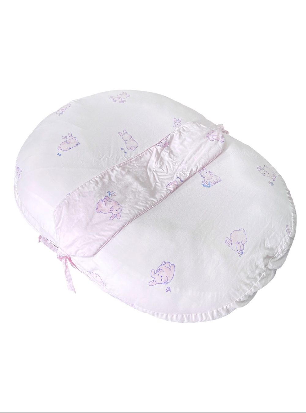 7ef4639e71bf48fba2d9c30a84eb4c67 Gối chống trào ngược Dono&Dono vải cotton 4 mùa họa tiết thỏ hồng - Ảnh 1