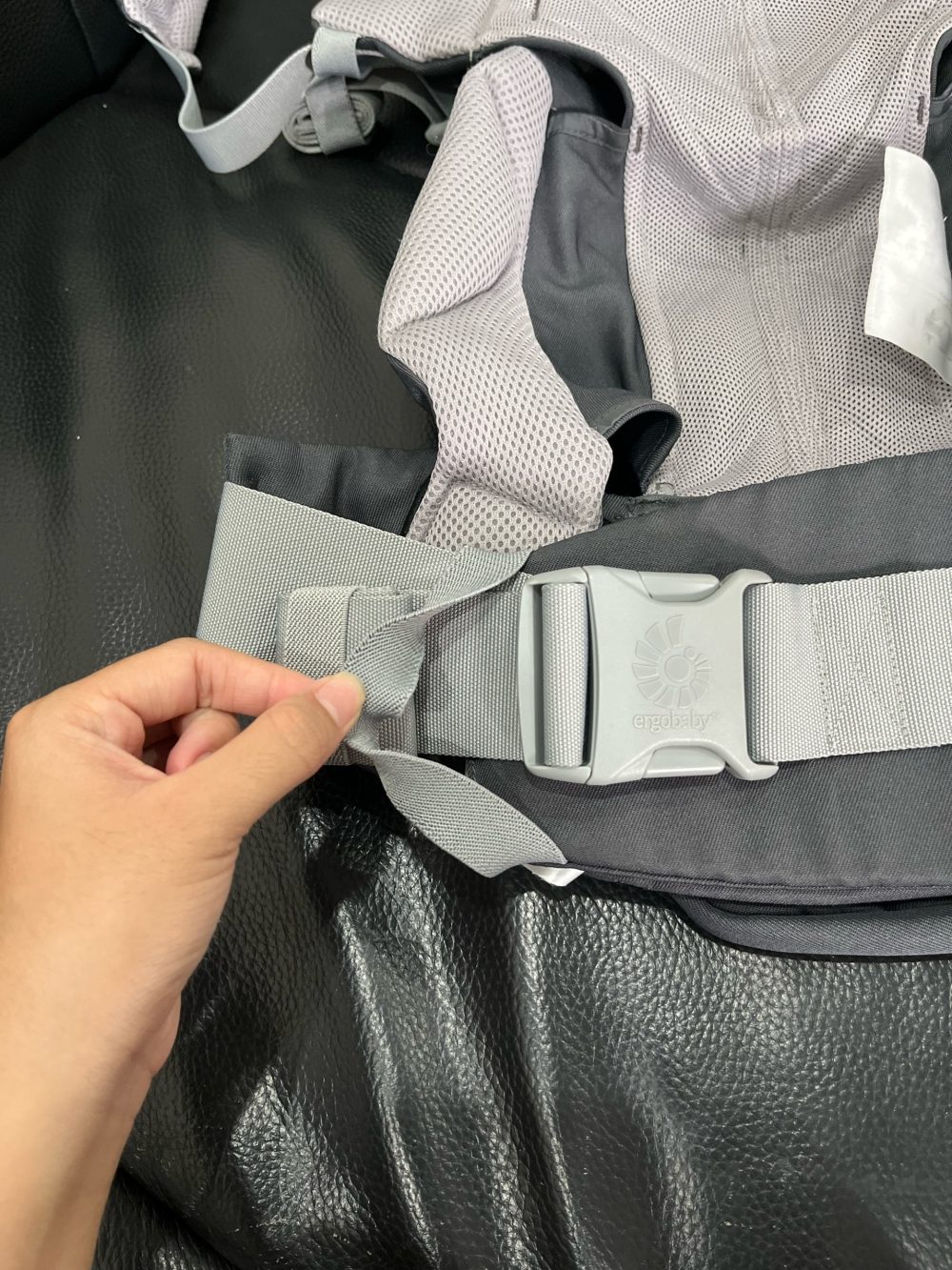 Địu Ergobaby Omni 360 Cool Air Mesh, Carbon grey ( Size: 3kg2→20kg ~ 0m → 48m) - Ảnh 4