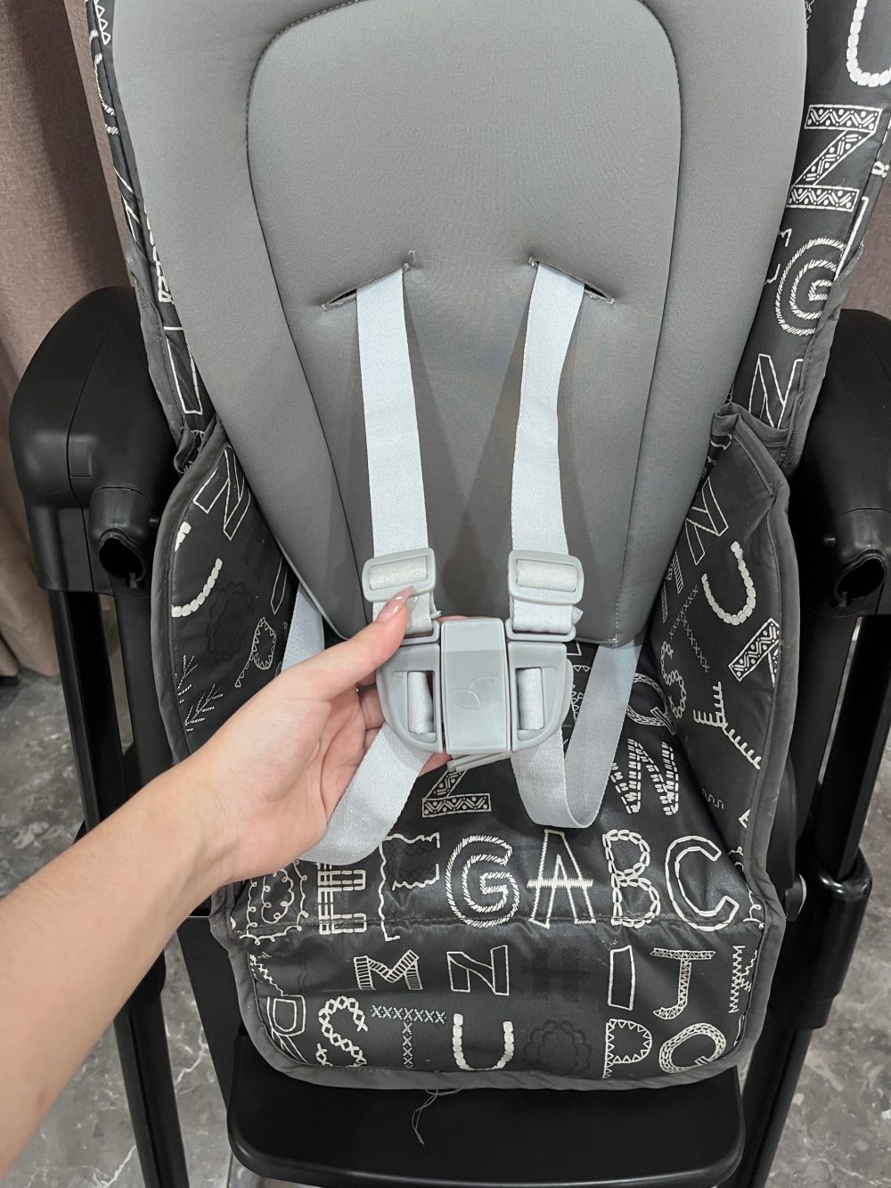 Ghế ăn dặm Mimzy Abc Joie màu than chì ( 0m-> 3y~ tối đa 15kg) - Ảnh 3