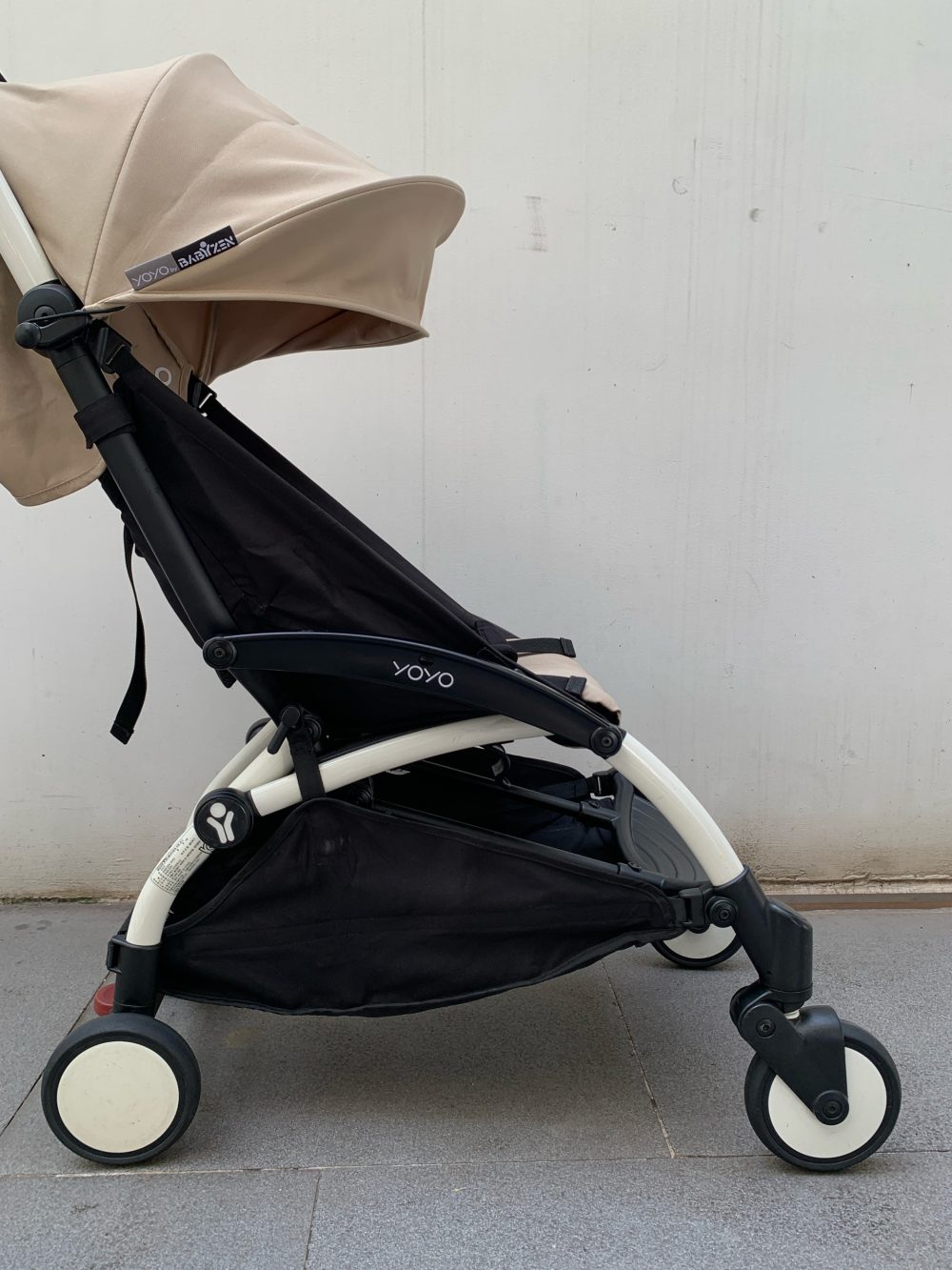 Xe đẩy Babyzen YoYo+ khung trắng màu beige ( size: 6m->22kg~4y) - Ảnh 5