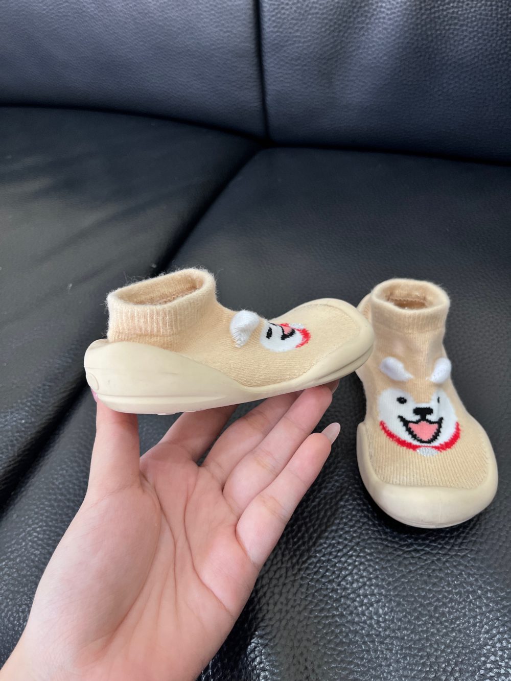 Giày tập đi Ggomoosin hình Shiba size 22.5~12.5cm - Ảnh 5