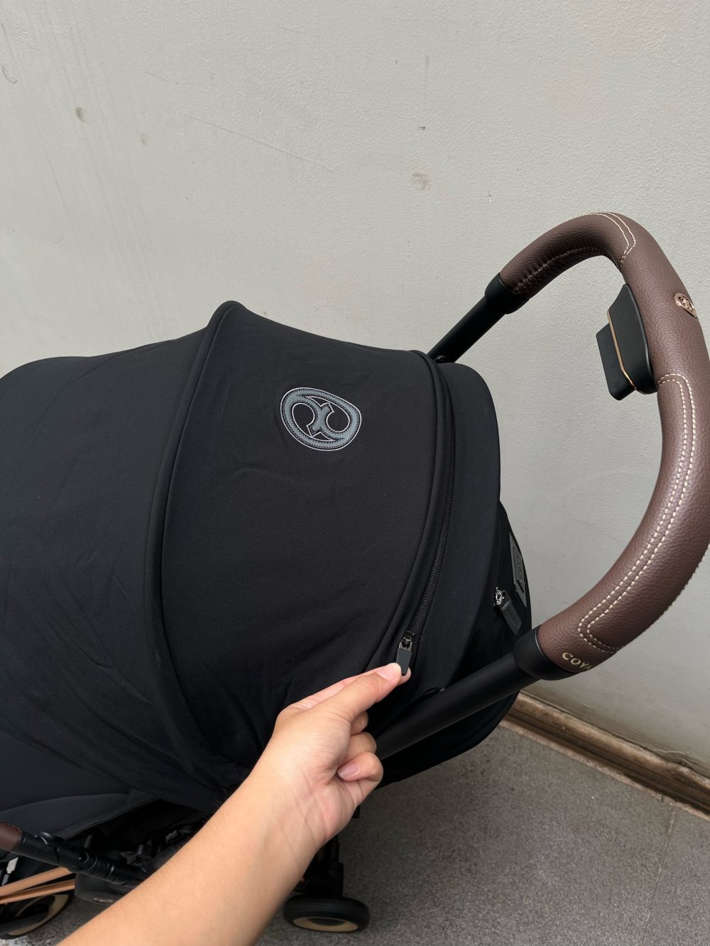 Xe đẩy Cybex Coya Rose Gold màu đen kèm bumper bar ( size: 0->4y, tối đa 22kg) - Ảnh 24