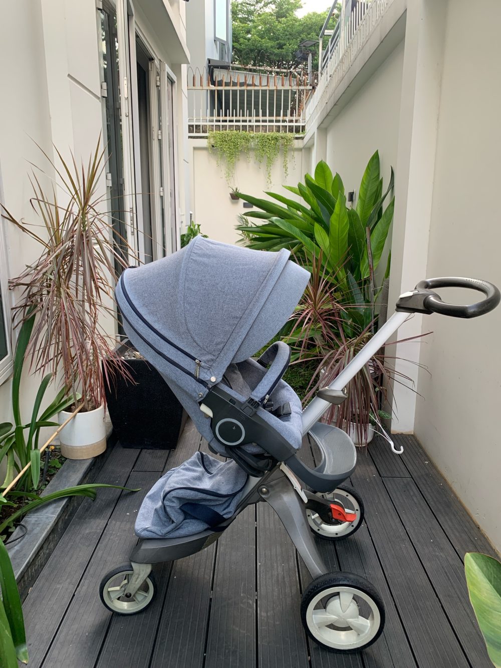 Xe đẩy Stokke Xplory màu xanh nhạt kèm màn chống muỗi (6m~36m) - Ảnh 27