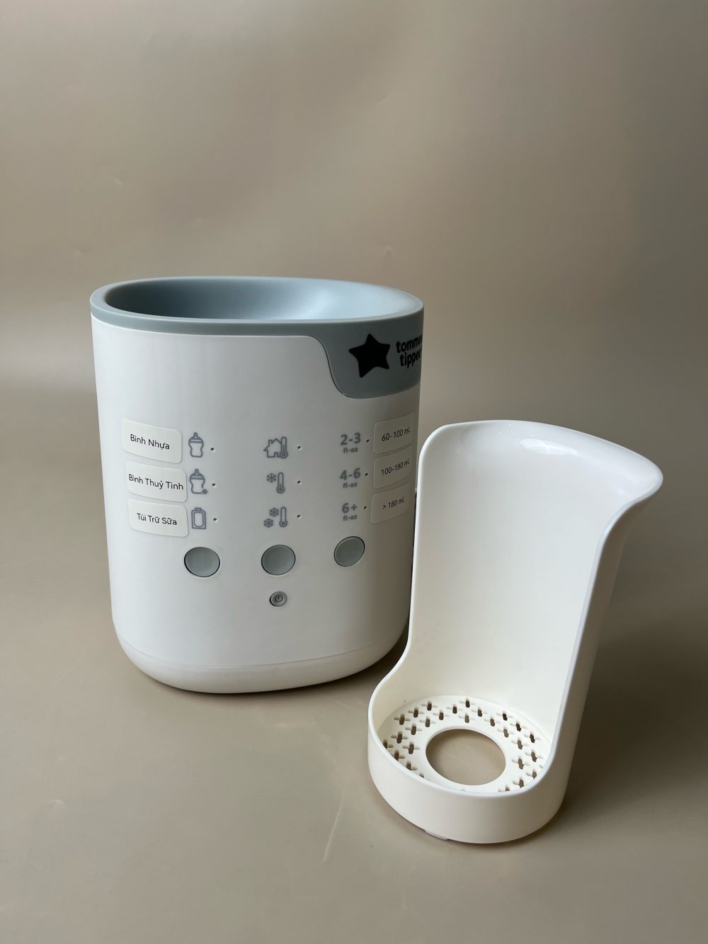 Máy hâm sữa Tommee Tippee - All in one màu trắng (no box) - Ảnh 9