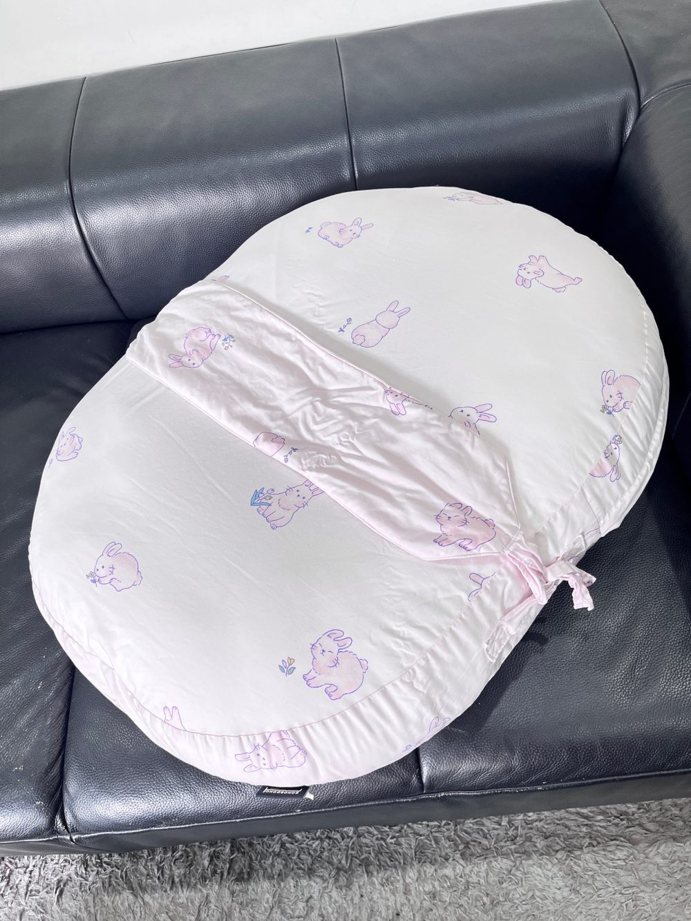 Gối chống trào ngược Dono&Dono vải cotton 4 mùa họa tiết thỏ hồng - Ảnh 19